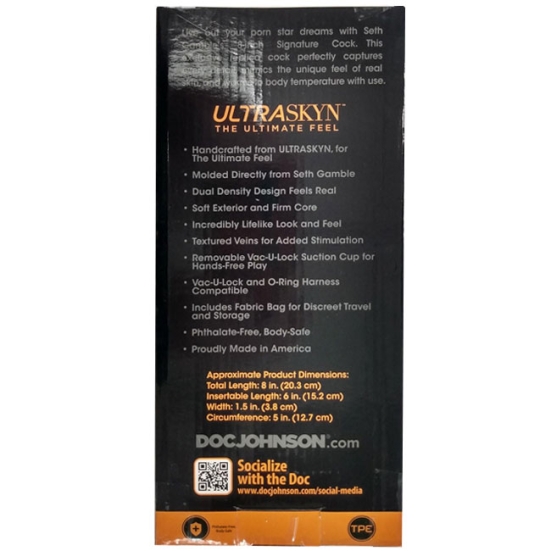 Фаллос Seth Gamble 8&quot; UltraSkyn