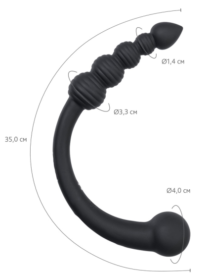 Вибратор ToyFa Black &amp; Red