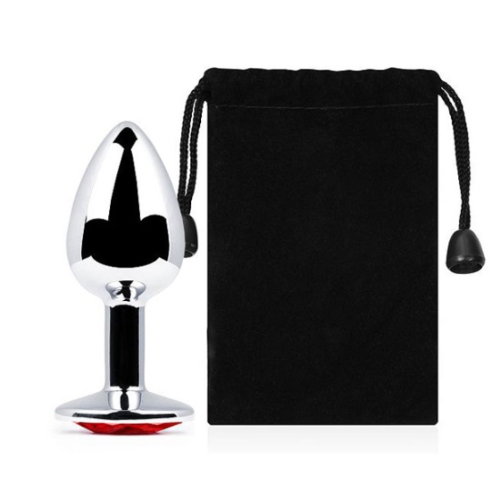 Пробка Jewelry Plug - Silver Small Red