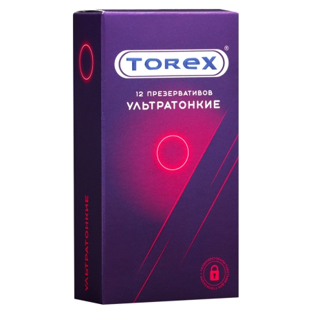 Презервативы Torex "Ультратонкие", 12 шт