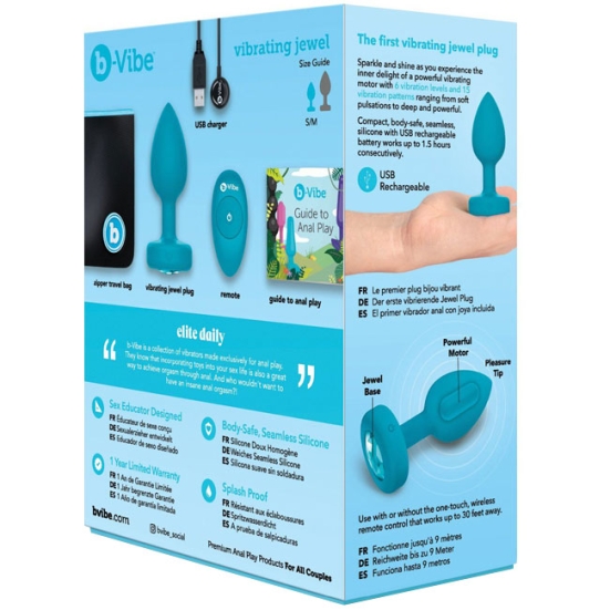 Вибро-пробка Vibrating Jewel Plug S/M