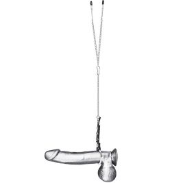 Кольцо с зажимами на соски BlueLine BLM3059